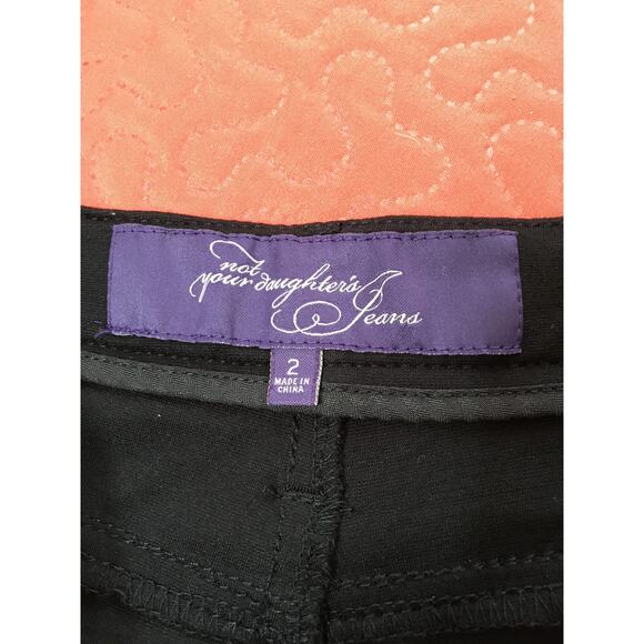 NYDJ Not Your Daughter's Jeans Size 2 Black Lift Tuck Technology Ankle Buttons - Picture 3 of 7